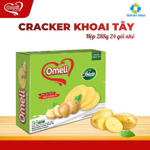 Bánh Cracker Khoai Tây Omeli Hộp 288g
