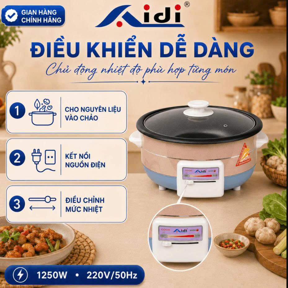 Chảo lẩu đa năng AD-2082