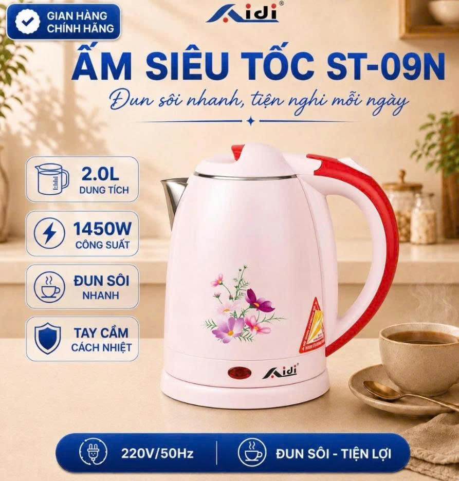 Ấm siêu tốc ST09N