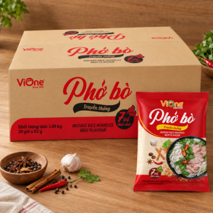 Phở bò ăn liền ViOne (thùng 30 gói)