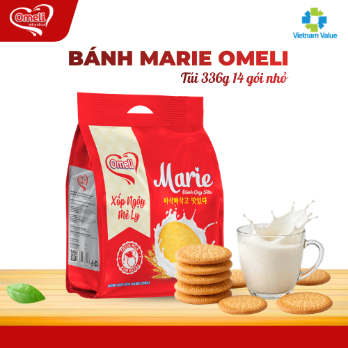 Bánh Quy Bơ Sữa Marie Omeli Túi 336g