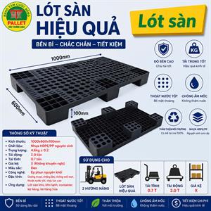 Pallet lót sàn màu đen