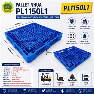 Pallet nhựa PL1150 màu xanh
