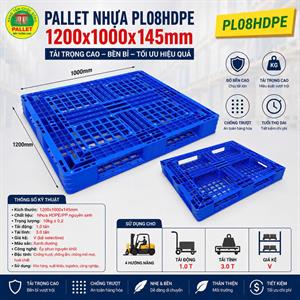 Pallet nhựa PL08 màu xanh