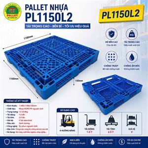 Pallet nhựa PL1150 màu xanh