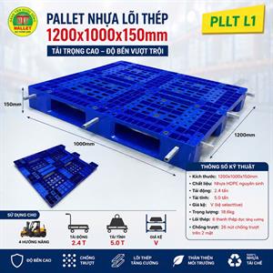 Pallet nhựa PL10 màu xanh