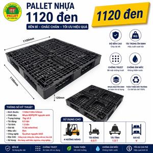 Pallet nhựa PL1120 màu đen