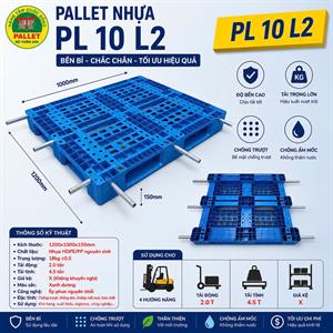 Pallet nhựa PL10 màu xanh