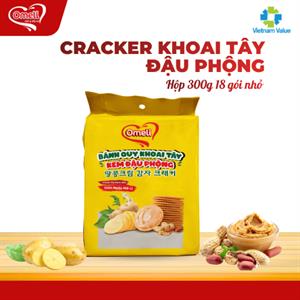 Bánh Cracker Khoai Tây Kem Đậu Phộng Omeli Túi 260g