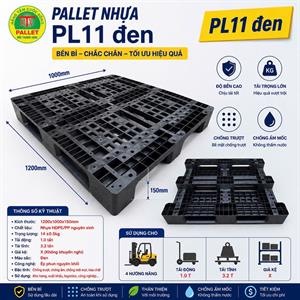 Pallet nhựa PL11 màu đen