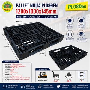 Pallet nhựa PL08 màu đen